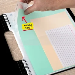 Five StarĀ® Reusable Notebook Plus Study App, College Ruled, 8 1/2" x 11", Black