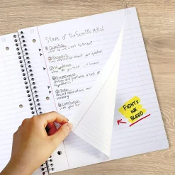 Five Star® Spiral Notebook Plus Study App, 3 Subject, Wide Ruled, 8