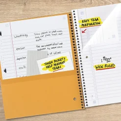 Five Star® Spiral Notebook Plus Study App, 5 Subject, Wide Ruled, 8