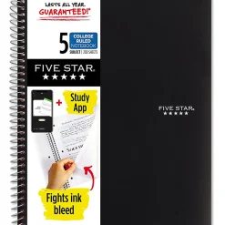 Five Star® Wire-Bound Notebook, 8-1/2