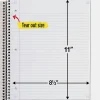 Five Star® Wire-Bound Notebook, 8-1/2" x 11", 1 Subject, College Ruled, 100 Sheets, Amethyst Purple
