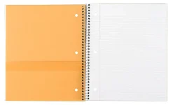Five Star® Wirebound Notebook Plus Study App, 1 Subject, College Ruled, 8 1/2