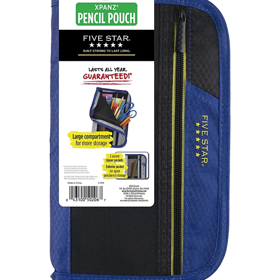 Five Star® Xpanz™ Zipper Pouch, Assorted Colors (No Color Choice)