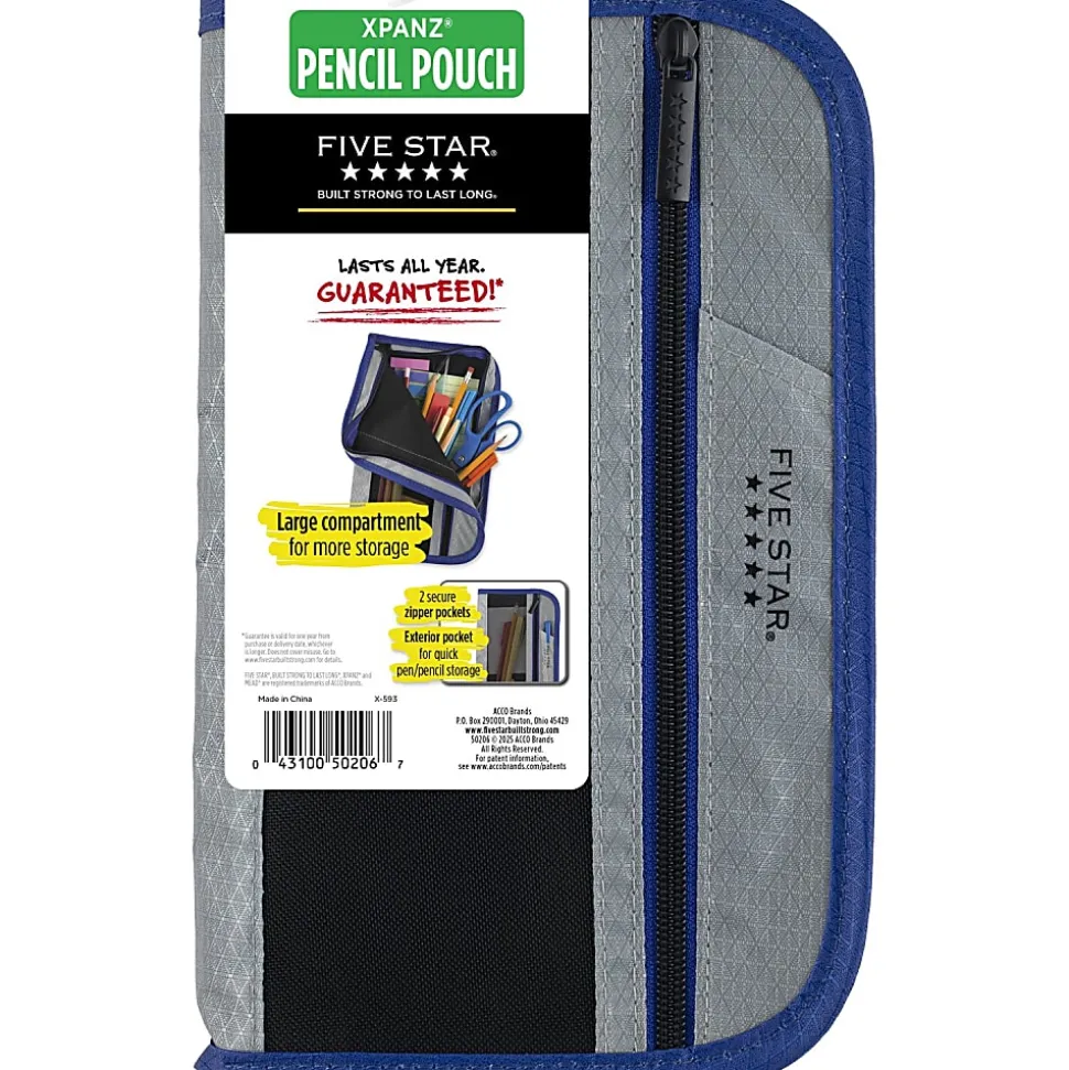 Five Star® Xpanz™ Zipper Pouch, Assorted Colors (No Color Choice)