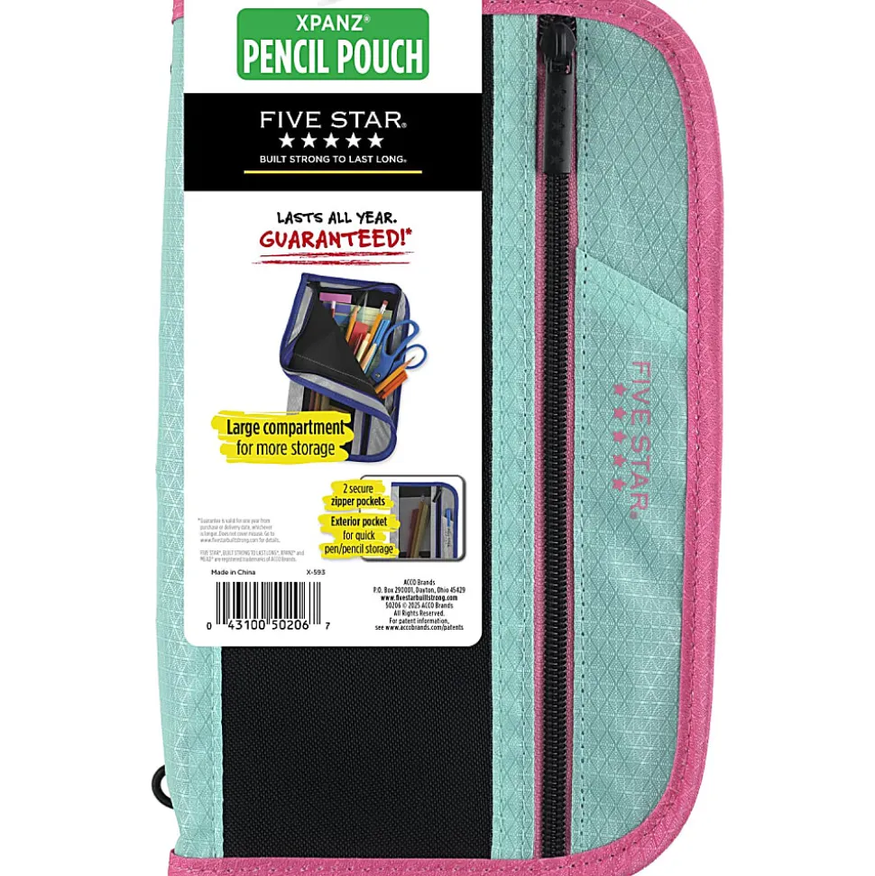 Five Star® Xpanz™ Zipper Pouch, Assorted Colors (No Color Choice)