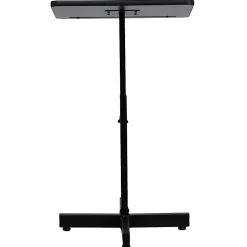 Flash Furniture Adjustable-Height Metal Lectern, 48"H x 20"W x 18-1/4"D, Mahogany