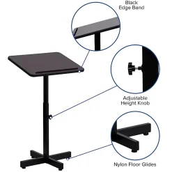 Flash Furniture Adjustable-Height Metal Lectern, 48