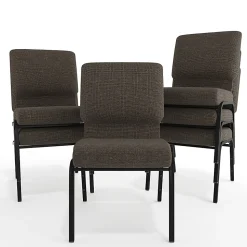 Flash Furniture Advantage Church Chair, Fossil/Black, PCHT113