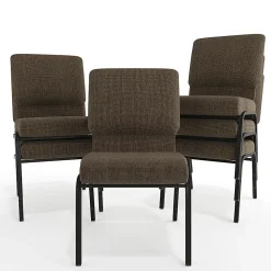 Flash Furniture Advantage Church Chair, Jute/Black