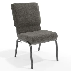 Flash Furniture Advantage Church Chair, Charcoal Gray/Silver Vein, PCHT111