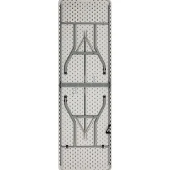 Flash Furniture Bi-Fold Plastic Banquet And Event Folding Table, 29