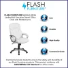 Flash Furniture Carolyn LeatherSoft™ Faux Leather Mid-Back Executive Office Chair, White