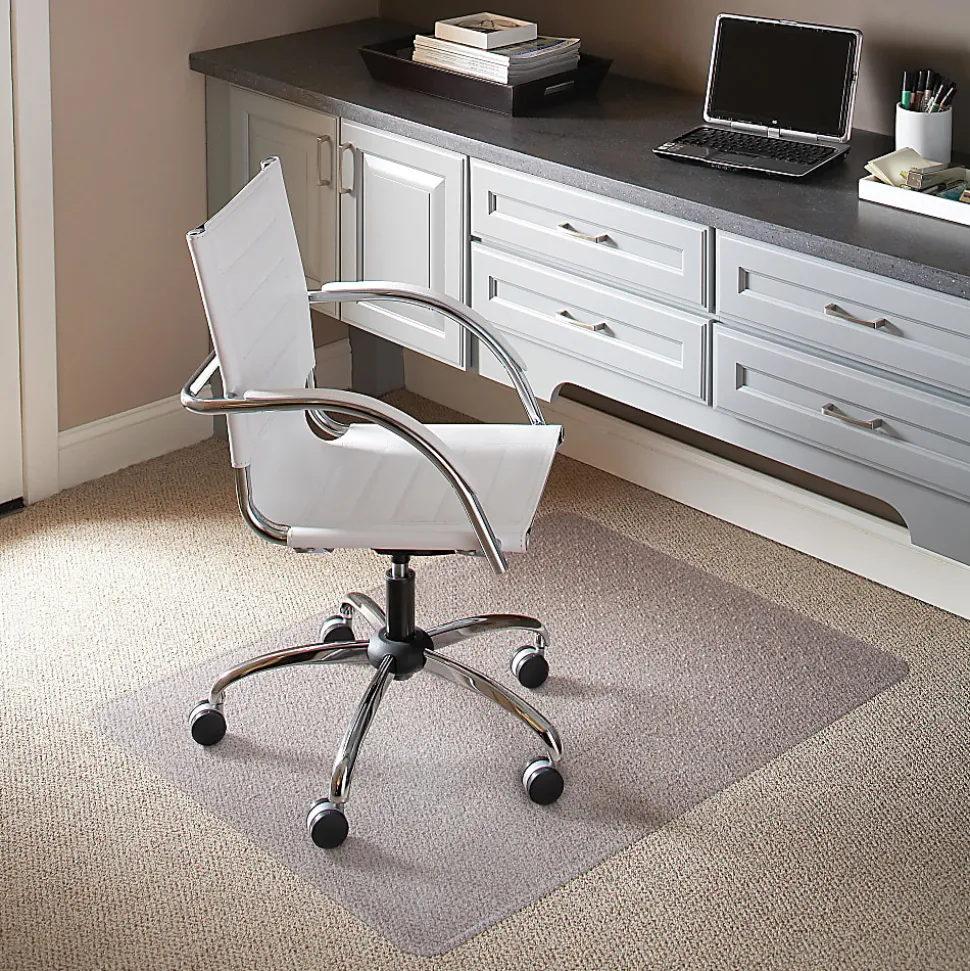 Flash Furniture Carpet Chair Mat, 36" x 48", Clear