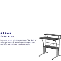 Flash Furniture Clifton 28"W Computer Desk, Black