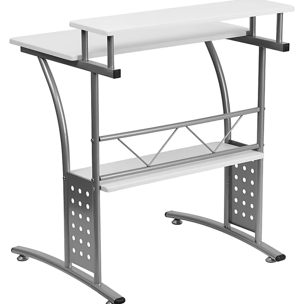 Flash Furniture Clifton 28"W Contemporary Computer Desk, White