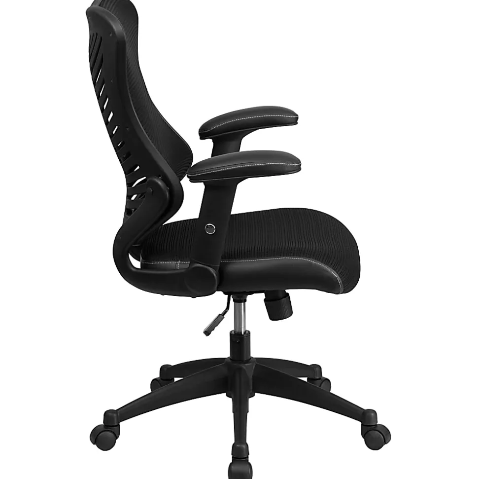 Flash Furniture Designer Mesh High-Back Swivel Chair, Black