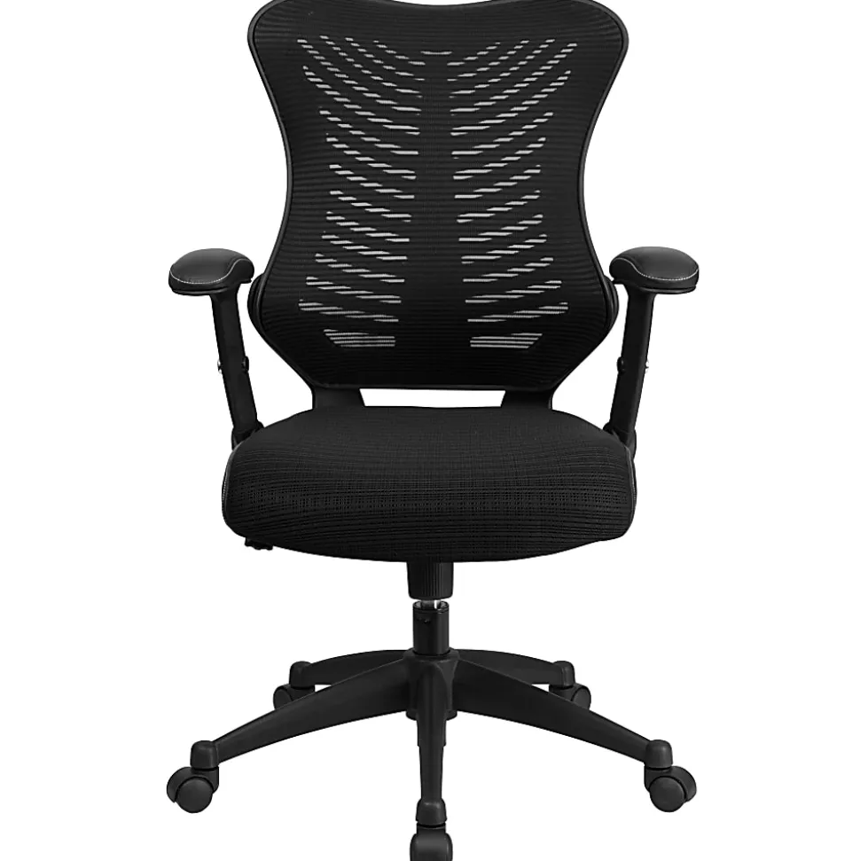 Flash Furniture Designer Mesh High-Back Swivel Chair, Black