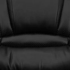 Flash Furniture Ergonomic LeatherSoft™ Faux Leather High-Back Chair, Black/Titanium