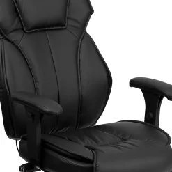 Flash Furniture Ergonomic LeatherSoft™ Faux Leather High-Back Swivel Chair, Black