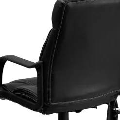 Flash Furniture Ergonomic LeatherSoft™ Faux Leather High-Back Massaging Chair, Black