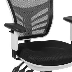 Flash Furniture Ergonomic Mesh Mid-Back Executive Office Chair, Black/White