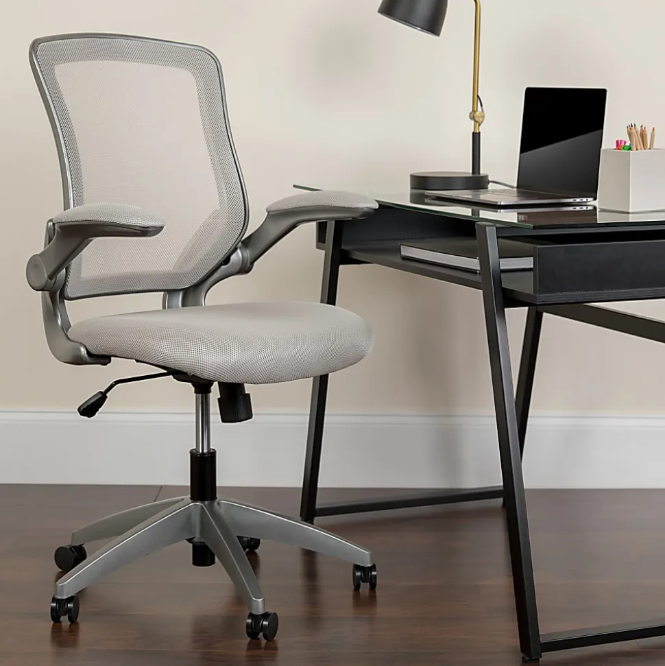 Flash Furniture Ergonomic Mesh Mid-Back Task Chair, Gray