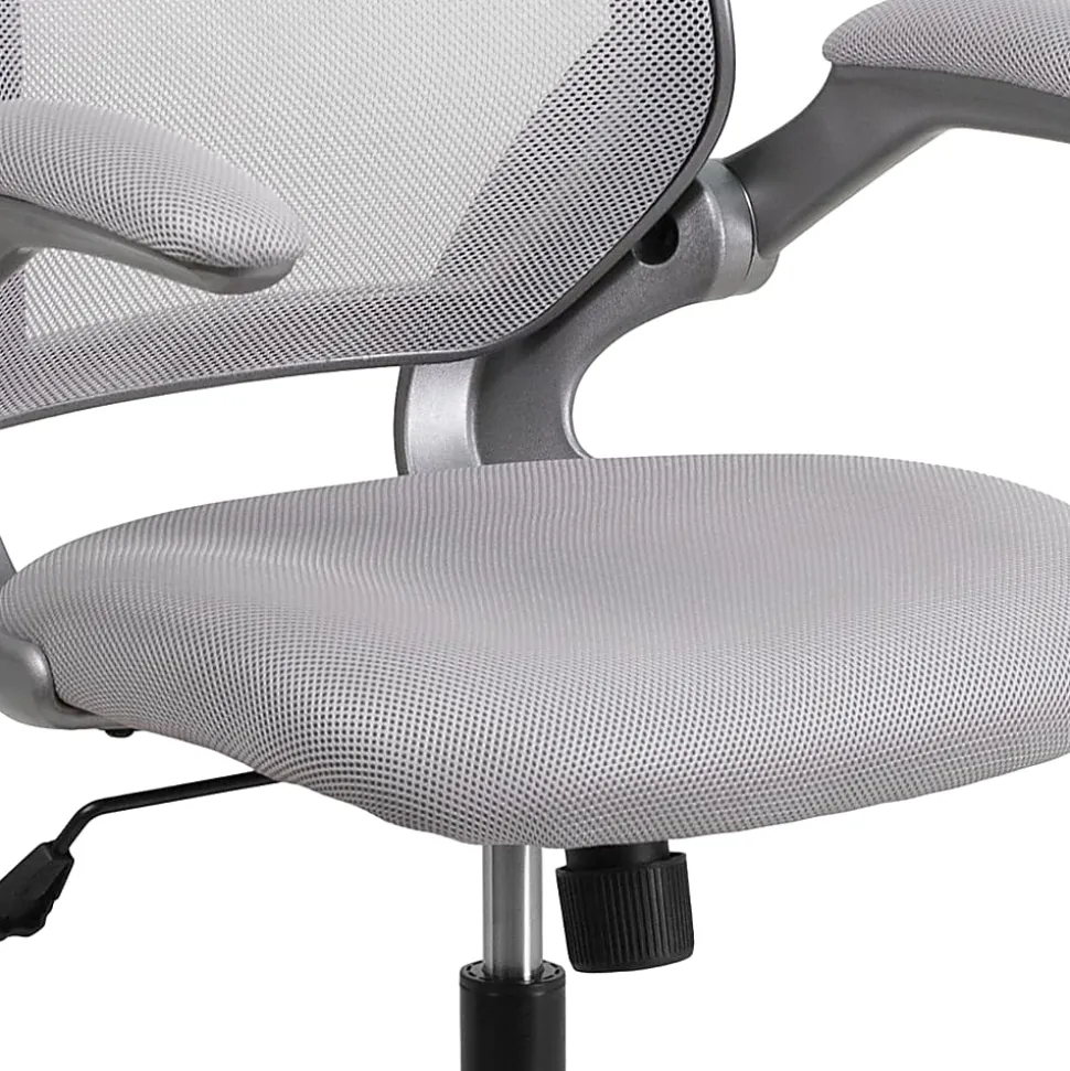 Flash Furniture Ergonomic Mesh Mid-Back Task Chair, Gray