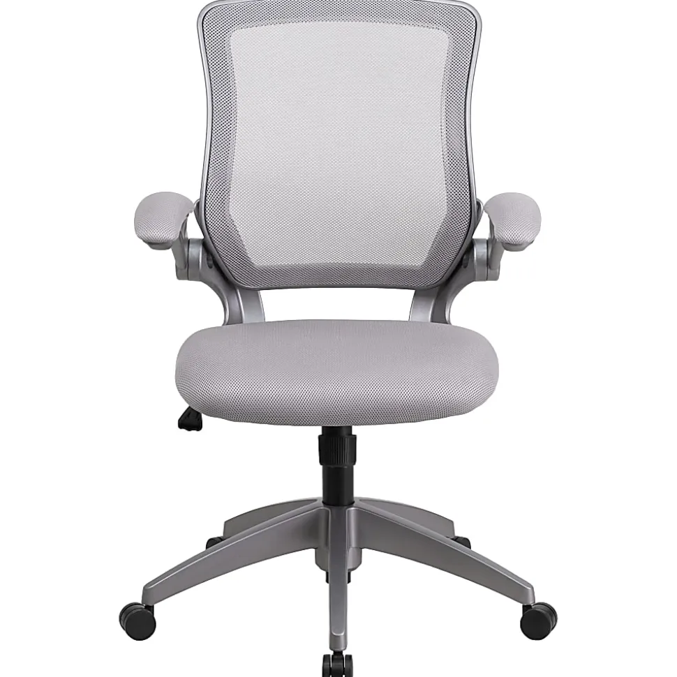 Flash Furniture Ergonomic Mesh Mid-Back Task Chair, Gray