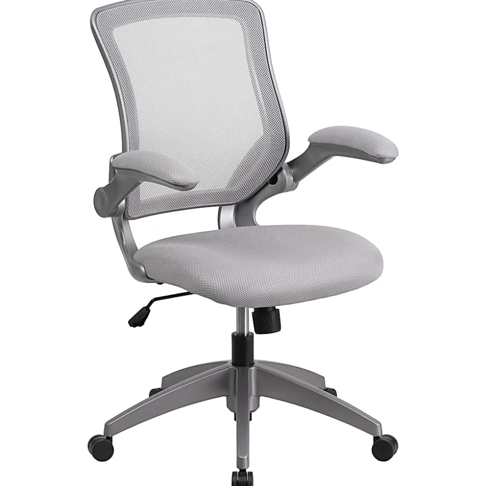 Flash Furniture Ergonomic Mesh Mid-Back Task Chair, Gray