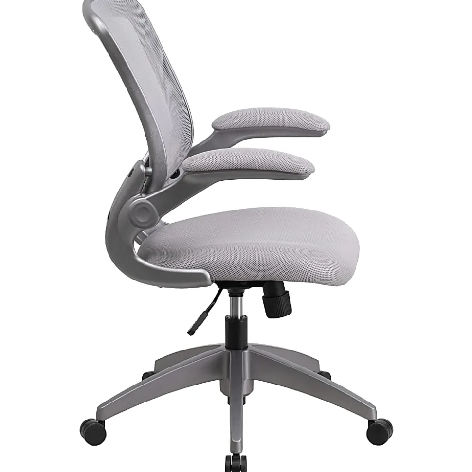 Flash Furniture Ergonomic Mesh Mid-Back Task Chair, Gray