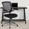 Flash Furniture Ergonomic Mesh Mid-Back Task Chair, Black