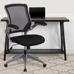 Flash Furniture Ergonomic Mesh Mid-Back Task Chair, Black
