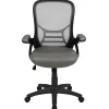 Flash Furniture Ergonomic Mesh High-Back Office Chair, Light Gray