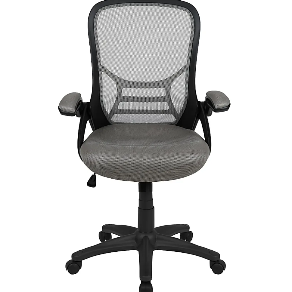 Flash Furniture Ergonomic Mesh High-Back Office Chair, Light Gray