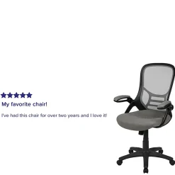 Flash Furniture Ergonomic Mesh High-Back Office Chair, Light Gray