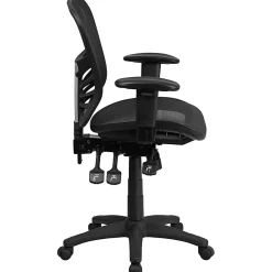 Flash Furniture Ergonomic Mesh Mid-Back Multi-Function Office Chair, Black
