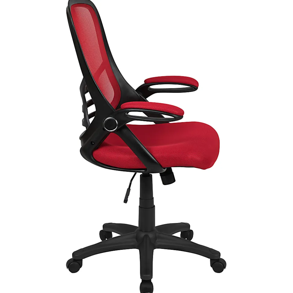 Flash Furniture Ergonomic Mesh High-Back Office Chair, Red