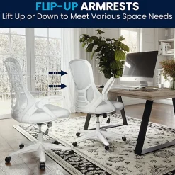 Flash Furniture Ergonomic Mesh High-Back Office Chair, White