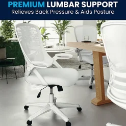 Flash Furniture Ergonomic Mesh High-Back Office Chair, White