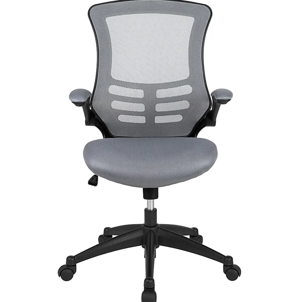 Flash Furniture Ergonomic Mid-Back Mesh Drafting Chair, Gray