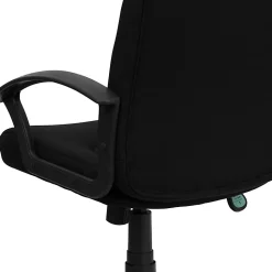 Flash Furniture Fabric Mid-Back Swivel Chair, Black