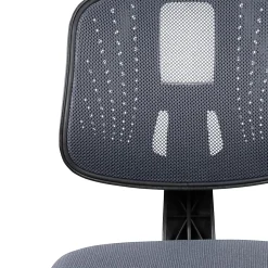 Flash Furniture Flash Fundamentals Mesh Mid-Back Swivel Task Office Chair With Pivot Back, Gray/Black