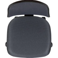 Flash Furniture Flash Fundamentals Mesh Mid-Back Swivel Task Office Chair With Pivot Back, Gray/Black