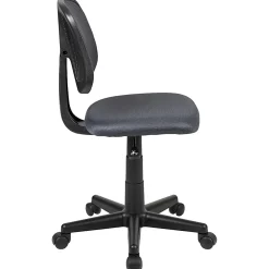 Flash Furniture Flash Fundamentals Mesh Mid-Back Swivel Task Office Chair With Pivot Back, Gray/Black