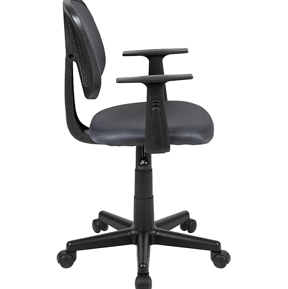Flash Furniture Flash Fundamentals Mesh Low/Mid-Back Task Chair, Gray