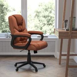 Flash Furniture Flash Fundamentals Big And Tall Office Chair, Brown/Black