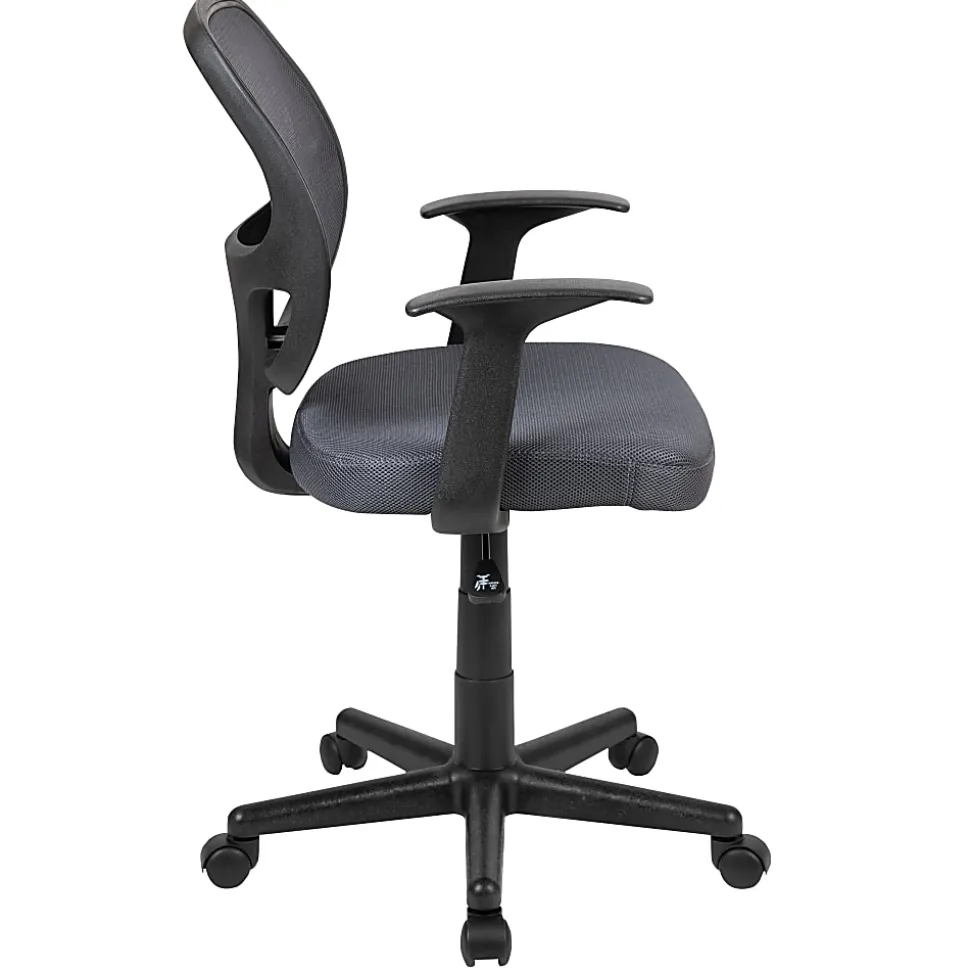 Flash Furniture Flash Fundamentals Mesh Mid-Back Task Chair, Gray