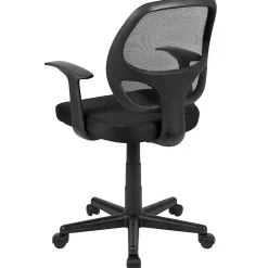 Flash Furniture Flash Fundamentals Mesh Mid-Back Task Chair, Black