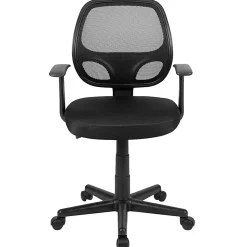 Flash Furniture Flash Fundamentals Mesh Mid-Back Task Chair, Black