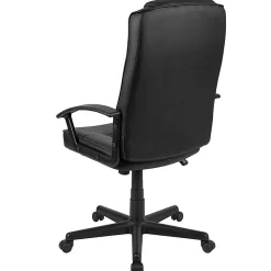 Flash Furniture Flash Fundamentals LeatherSoft™ Faux Leather High-Back Task Chair, Black
